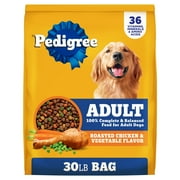Pedigree Complete Nutrition Adult Dry Dog Food, Roasted Chicken & Vegetable Flavor, 30 lb. Bag