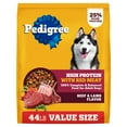 thumbnail image 1 of Pedigree High Protein Adult Dry Dog Food, Beef and Lamb Flavor, 44 lb. Bag, 1 of 10