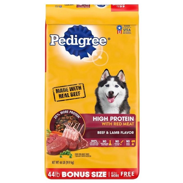 Pedigree HighProtein Adult Dry Dog Food Beef and Lamb Flavor Dry Dog