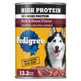 thumbnail image 1 of Pedigree High Protein Beef & Bison Flavor Adult Soft Wet Dog Food, (12) 13.2 oz Cans, 1 of 11