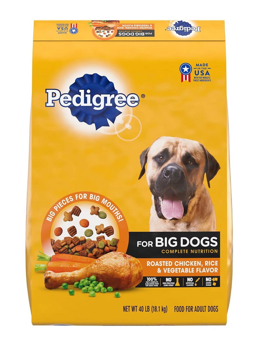 Pedigree Large Breed Roasted Chicken Rice & Vegetable Dry Dog Food 40