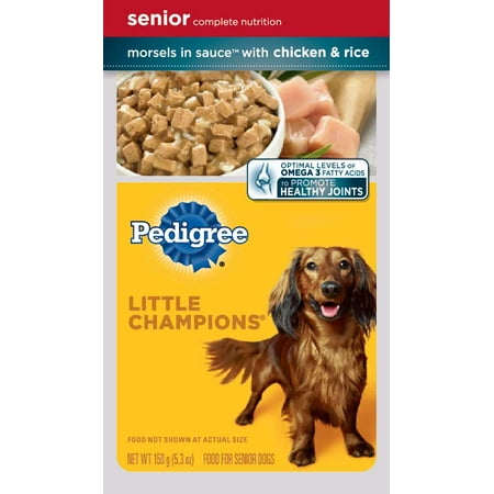 Pedigree Little Champions Senior Complete With Chicken And Rice Wet Dog Food, 5.3 Oz