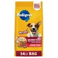 thumbnail image 1 of Pedigree With MarroBites Pieces Adult Dry Dog Food, Grilled Steak and Vegetable Flavor, 14 lb. Bag, 1 of 10