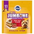 thumbnail image 1 of Pedigree Mini Jumbone Beef Flavor Small Dog Treats, 7.2 Oz Bag, 1 of 14