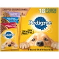 Pedigree Chopped Ground Dinner Wet Dog Food Variety Pack, 3.5 oz