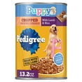 thumbnail image 1 of Pedigree Puppy Lamb & Rice Chopped Ground Dinner With Lamb & Rice Wet Puppy Food, (12) 13.2 oz Cans, 1 of 11