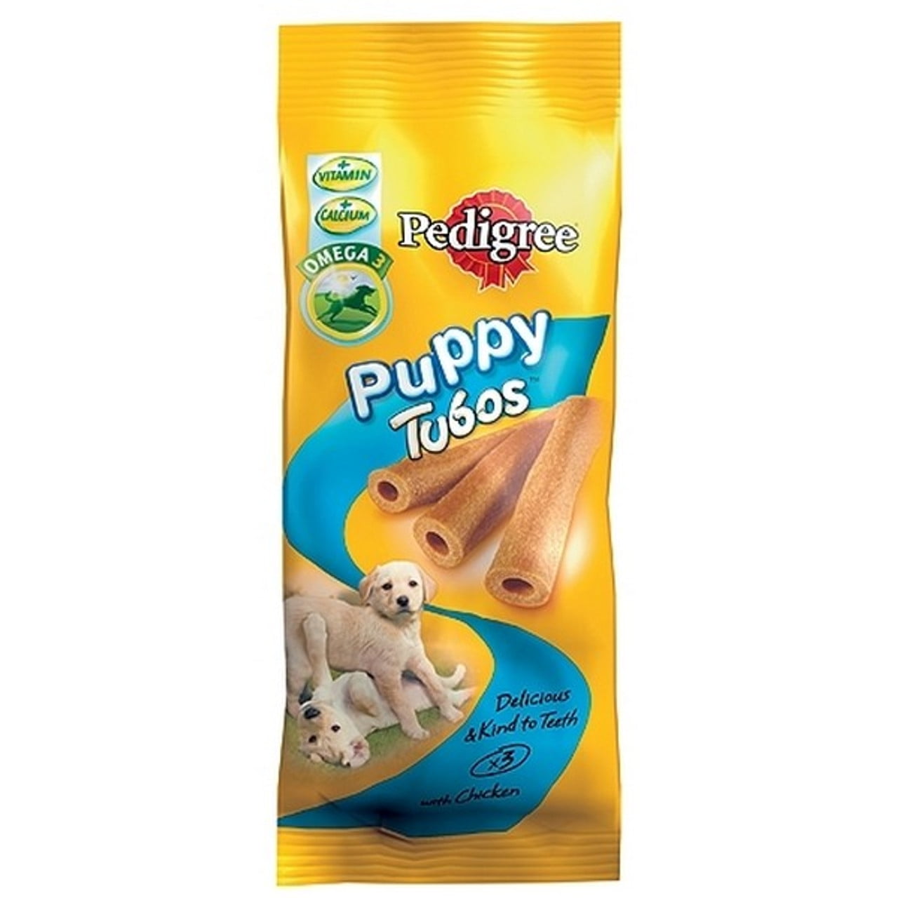 Pedigree Puppy Dental Tubos 3Pcs Case of 18 Walmart