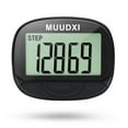 thumbnail image 1 of Pedometer for Walking, Step Counter for Walking with Large Digital Display, Multi-Function Portable Sport Pedometer Step count / Calories / Distance Function Counter - Black, 1 of 8