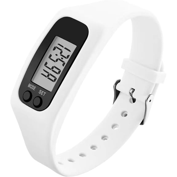 Pedometer Watch, No Phone Needed LCD Fitness Bracelet with Step & Calorie Counter for Walking