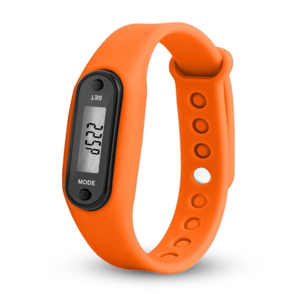 Pedometer Watch,Pedometer for Walking Steps And Miles,Silicone Fitness Tracker Watch,Smart Watch Run Step Watch Bracelet Pedometer Calorie Counter Digital(Orange 2*0.7in)from ANMUYUM