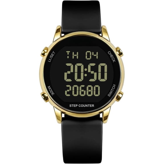 Pedometer Watch for Women, Step Counter for Walking No App/Phone Required Step Counter, Fitness Calorie , Distance , , Large Digital Display Watch, TU-2509