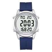 Hearkent Pedometer Watch for Walking for Senior Non Bluetooth No App Required with Steps Calories Counter -2306 blue