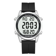 Pedometer Watch for Walking for Senior Non Bluetooth No App Required with Steps Calories Counter and LCD Large Numbers Hearkent-2306