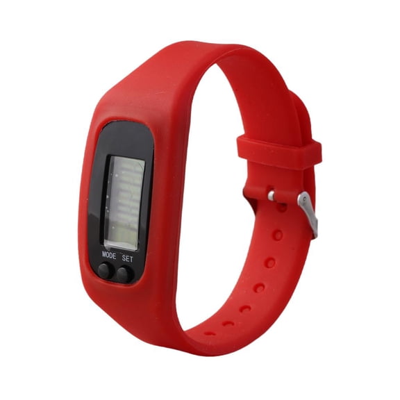 Pedometer Watch with LCD Display Simple Operation Walking Fitness Tracker Wrist Band Digital Step Counte