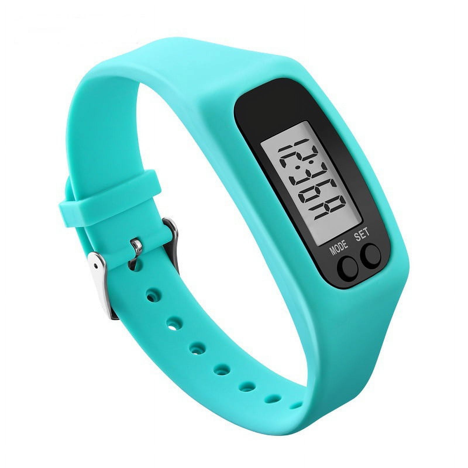 Pedometer Watch with LCD Display Simple Operation Walking Fitness