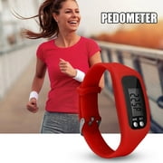 Pedometer Watch with Lcd Display Simple Operation Walking Fitness Tracker Wrist Band Digital Step Counter New