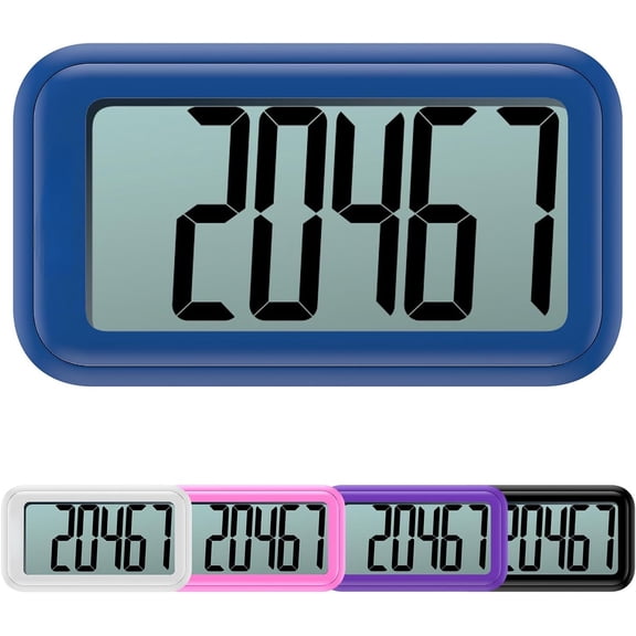 Pedometer for Walking Steps and Miles, 3D Accurately Simple Pedometer, Step Counter for Kids Men Women Seniors, Step Tracker with Clip Lanyard