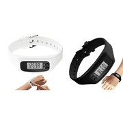 Pedometer watch with lcd display, no app required step counter and calorie monitor, fitness pedometer wrist watch for daily travel, walking, jogging and hiking, activity tracker 2Pcs