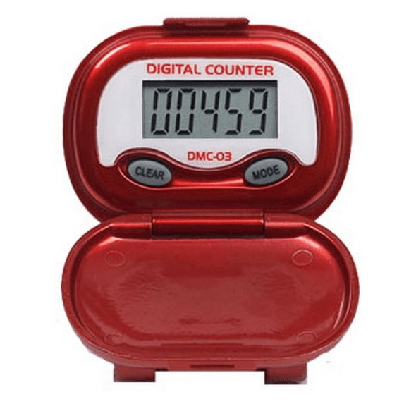 Pedometers DMC03 Step Distance and Multi-Function, Red Pedometers