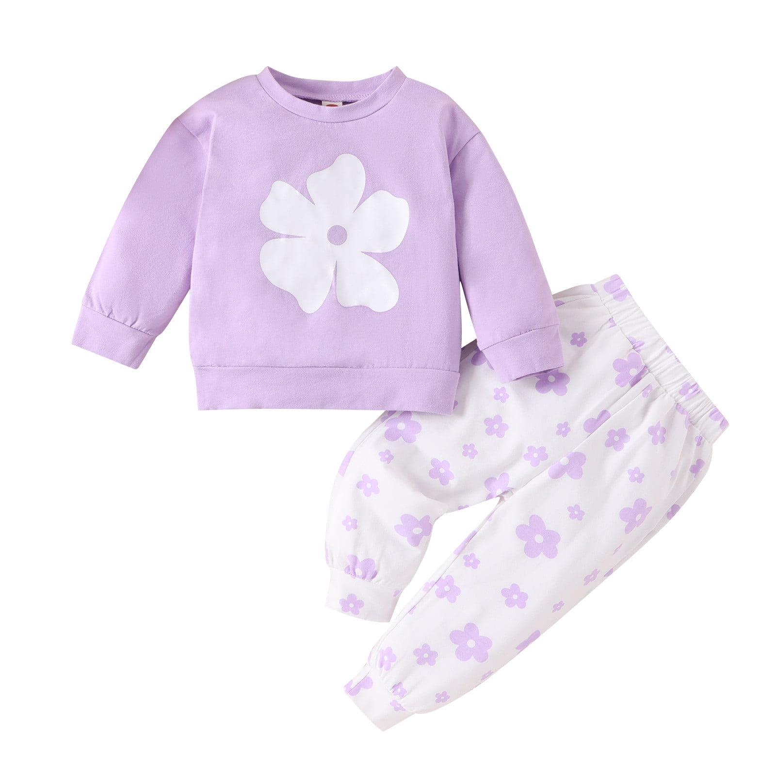 Pedort Baby Girl Outfits Set Pullover Hoodie and Pants Outfit Set
