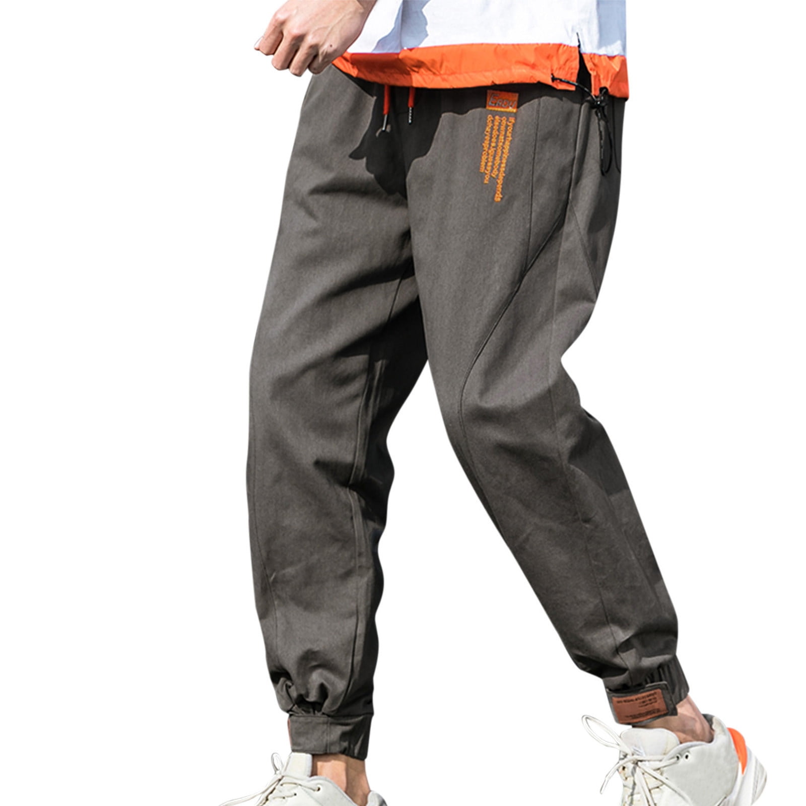 Pedort Cargo Pants for Men Big Tall Relaxed Fit Causal Slim Beach Work