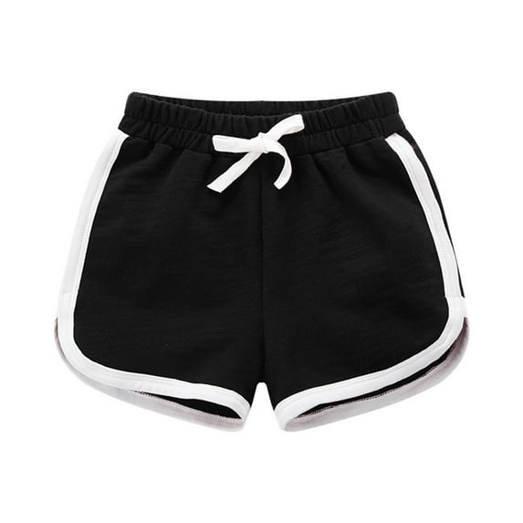 Pedort Girls Shorts For Summer Baby Toddler Girls Fashion Pull on Shorts Black,110
