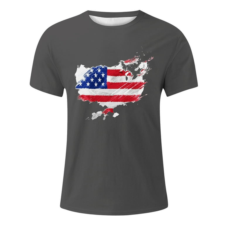 Pedort Independence Day Men's T-Shirt July 4th Independence Day