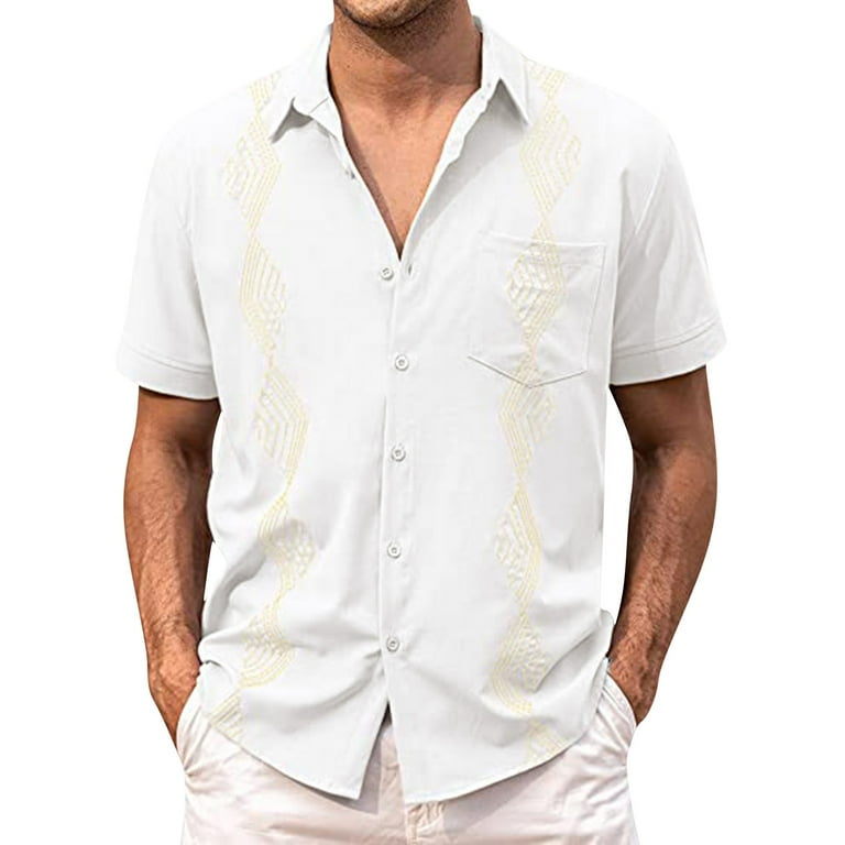 Slim-fit short-sleeved T-shirt in mercerized cotton