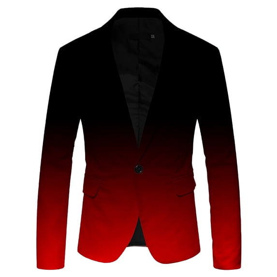 Pedort Men Suits Men's 7 Piece Suit One Button Slim Fit Formal Wedding Prom Tuxedo Suits Blazer Pants with Bow Tie Set(Red,M)