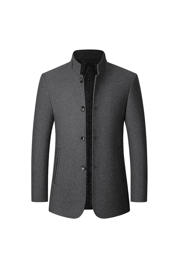 Men's Spring Fall Casual Windbreaker Jacket Lightweight Canvas Trucker Jacket Cotton Button Work Jackets Grey,3XL