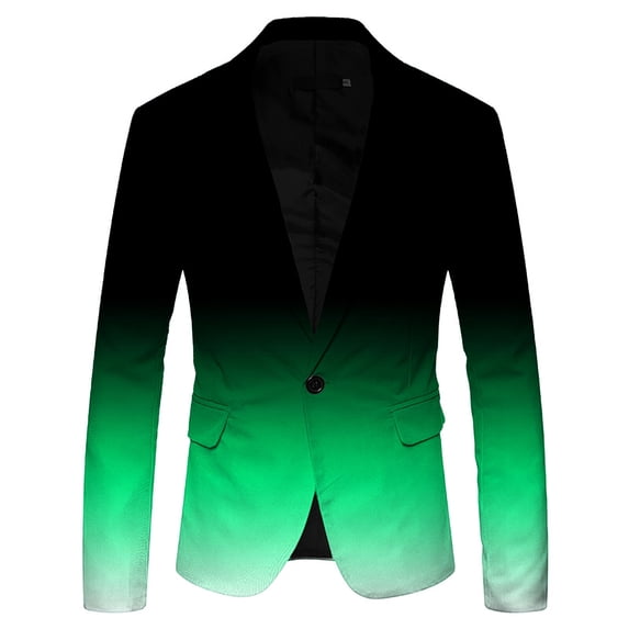 Pedort Mens Suit Men's 2-Piece Suits Slim Fit 6 Button Dress Suit Jacket Blazer & Pants Set(Green,3XL)