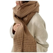 Pedort Scarf for Women Classic Cashmere Feel Winter Scarf Super Soft Collection Brown,One Size