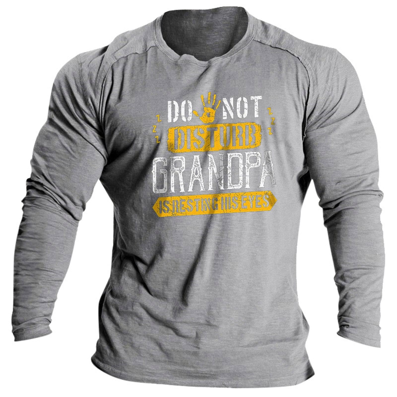 Pedort Shirts For Men Big And Tall Crew Neck Long Sleeve Tee Cotton T