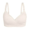 thumbnail image 1 of Pedort Sticky Bra Helenbra Bras, Front Closure Posture Wireless Back Support Full Coverage Bra Beige,M, 1 of 3