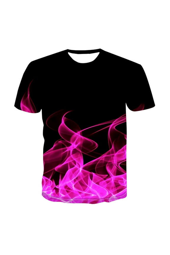 Men Men's Short Sleeve T-Shirt Quick Dry UPF 50+ Running Workout Fishing Top Tee Performance Shirts Hot Pink,3XL