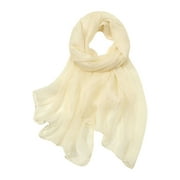 Pedort Womens Scarf Classic Cashmere Feel Winter Scarf Super Soft Collection Beige,One Size