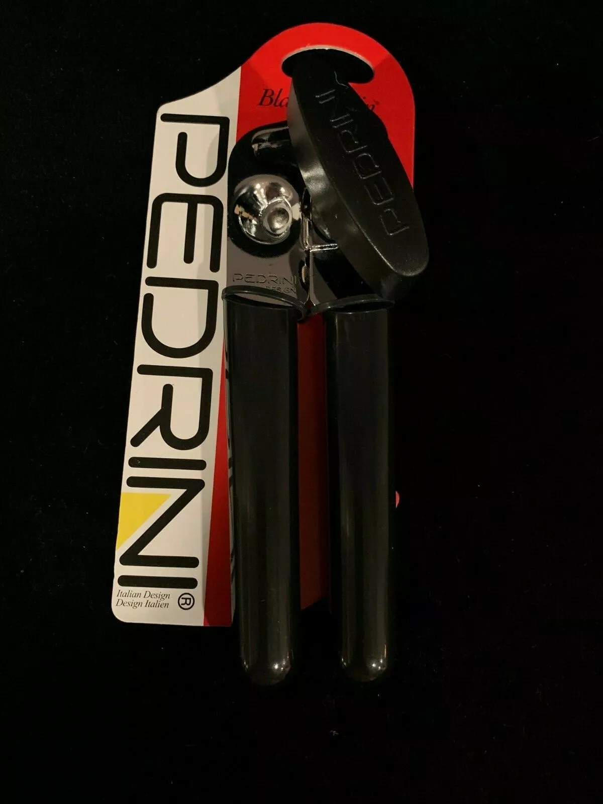 Pedrini Black & Satin Can Opener Italian Design Free Shipping