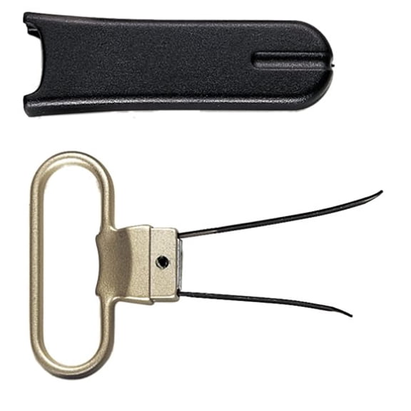 Pedrini Black and Satin Two Prong Corkpuller, 1 Pound