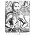 thumbnail image 1 of Pedro De Valdivia N(C1500-1553). Spanish Soldier Conqueror Of Chile. Line Engraving Spanish 1728. Print by, 1 of 2
