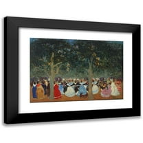 Pedro Figari 14x11 Black Modern Framed Museum Art Print Titled - Pericon (From 1880 Underil 1938)