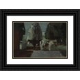 thumbnail image 1 of Pedro Figari 24x17 Black Ornate Framed Double Matted Museum Art Print Titled: Garden Under the Moon or Stillness in the Fifth (From 1880 Until 1938), 1 of 5
