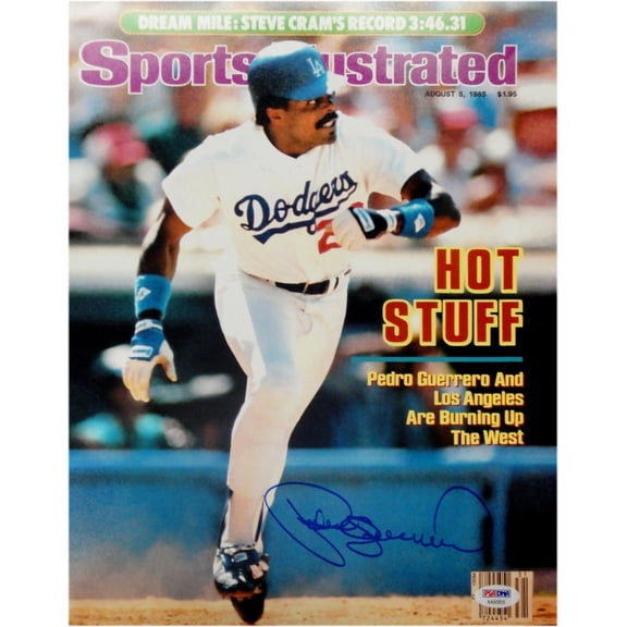 Pedro Guerrero Signed Autograped 16x20 Photo Los Angeles Dodgers 1981 MVP PSA