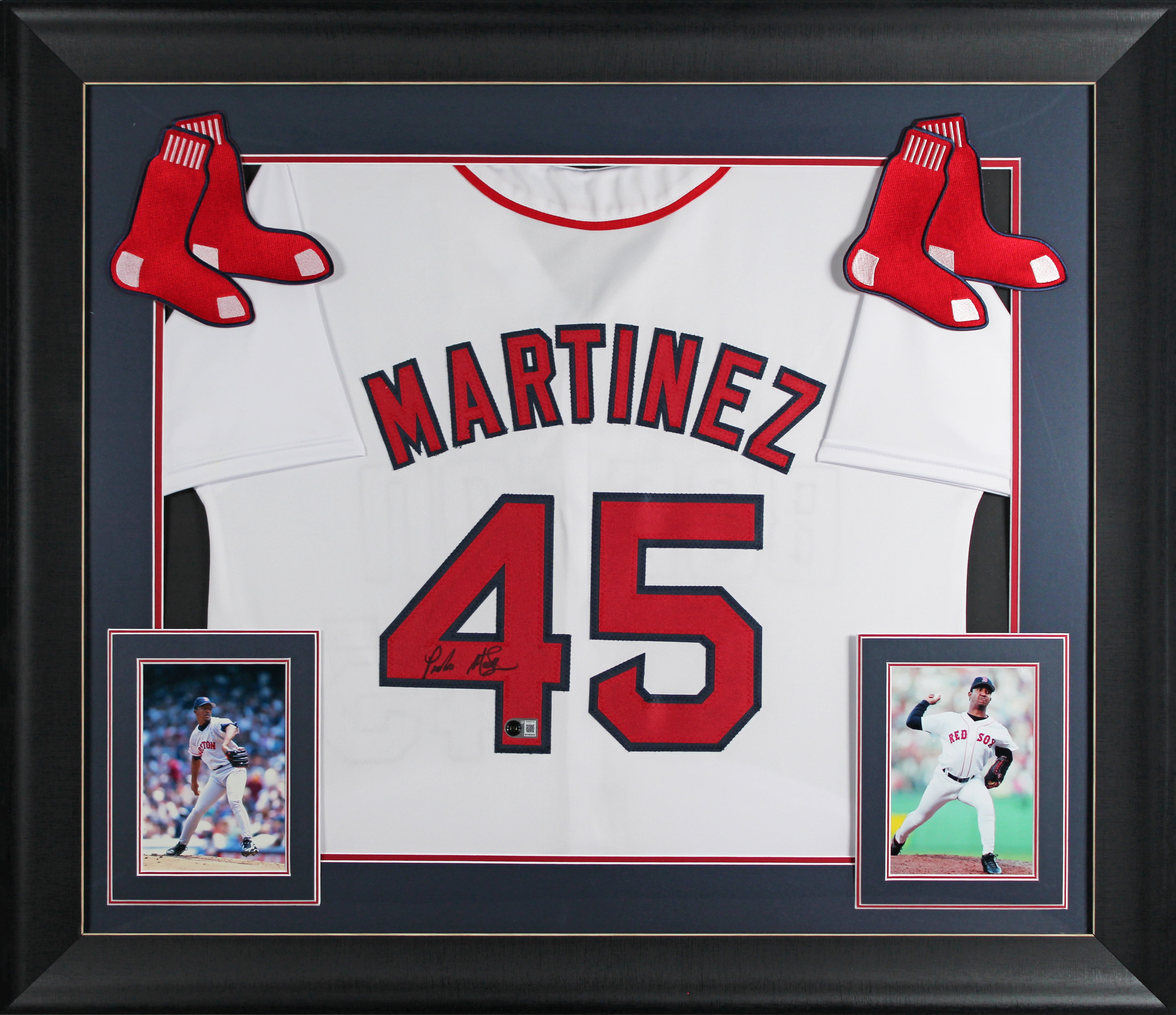 Pedro Martinez Authentic Signed White Pro Style Framed Jersey BAS ...