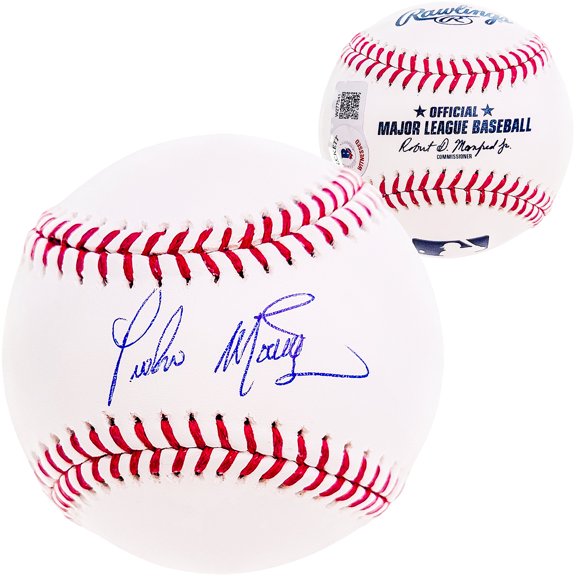Pedro Martinez Autographed Official MLB Baseball Boston Red Sox Beckett BAS Witness 211748