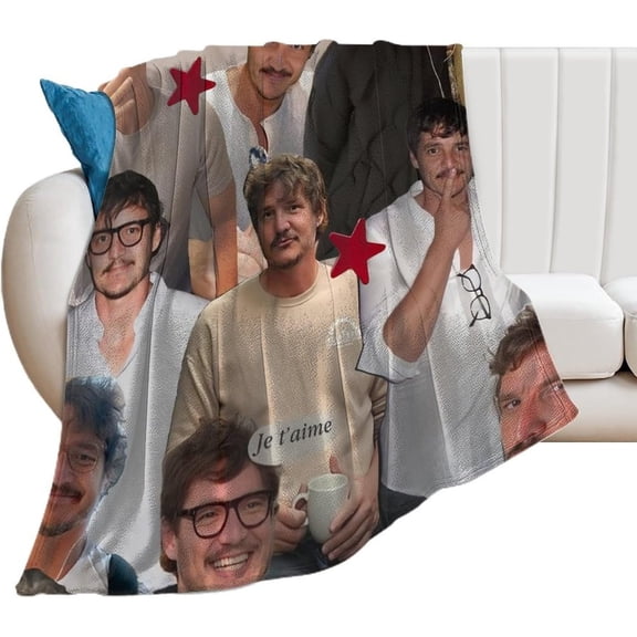 Pedro Pascal Blanket Cool #3 Throw Blankets Ultra Soft Flannel Lightweight Throws for Couch, Bed, All Seasons Use 30"*40"(76 * 100cm)