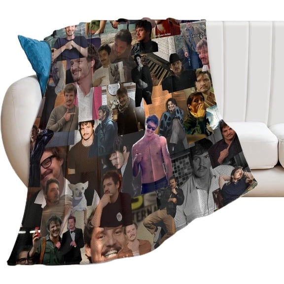 Pedro Pascal Blanket Cool #6 Ultra Soft Flannel Fleece Blanket Stylish Bedroom Living Room Sofa Warm Blanket All Season Use 30"*40"(76 * 100cm)