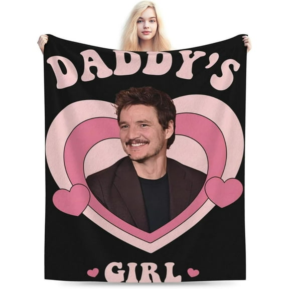 Pedro Pascal Blanket Flannel Super Soft Plush Warm Bed Blankets Sofa Throws 60"X50"