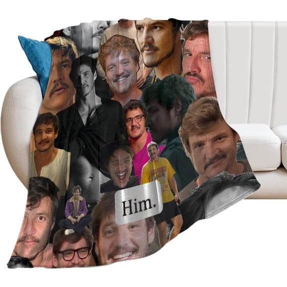 Pedro Pascal Blanket Handsome #7 Throw Blankets Ultra Soft Flannel Lightweight Throws for Couch, Bed, All Seasons Use 30""*40""(76 * 100cm), Style