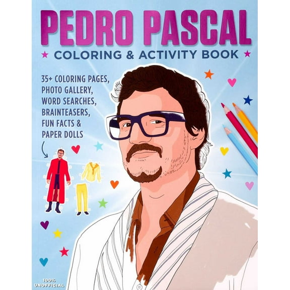 Pedro Pascal Coloring and Activity Book, 116 pages (Paperback)