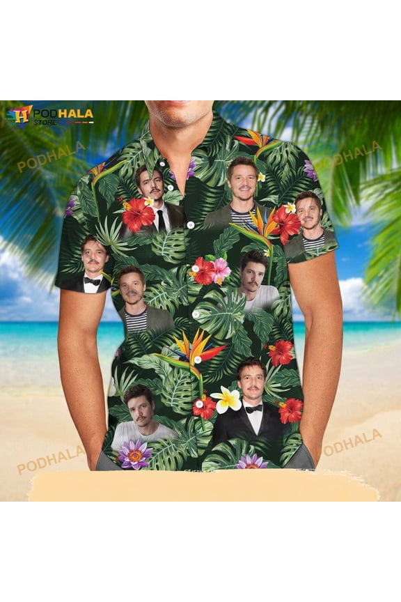 Pedro Pascal Hawaii Shirt, Pedro Pascal Button Shirt, Mandalorian, Father Day